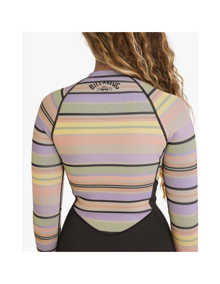 Shorty Billabong Salty Dayz Natural 2 mm Front Zip 2025