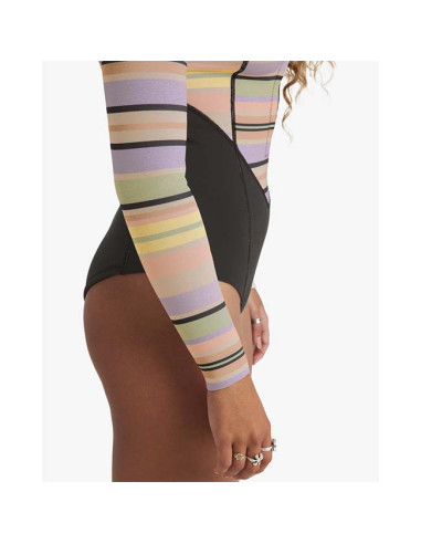 Shorty Billabong Salty Dayz Natural 2 mm Front Zip 2025