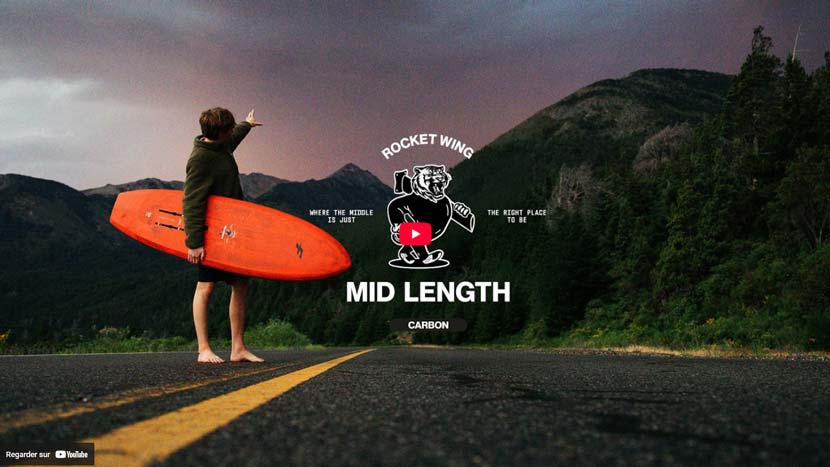 Vidéo de la Rocket Wing Midlength Carbon de chez F-one