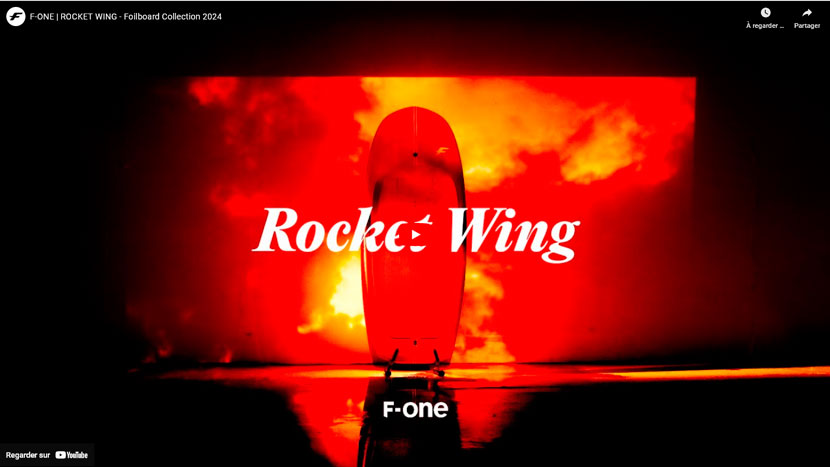 Vidéo de la Rocket Wing de chez F-one