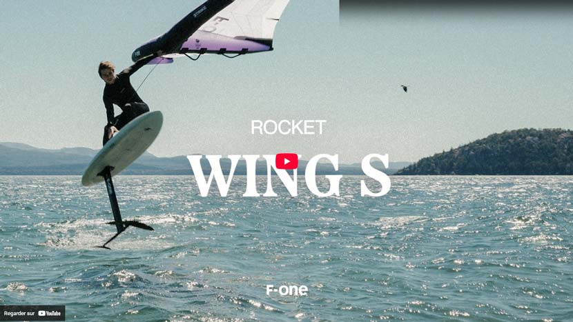 Vidéo de la Rocket Wing-S de chez F-one