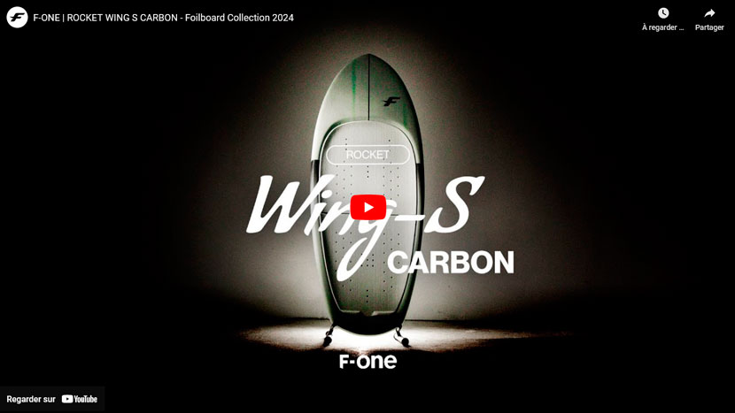 Vidéo de la Rocket Wing-S de chez F-one